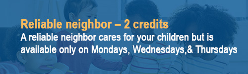 Childcare--2 credits
